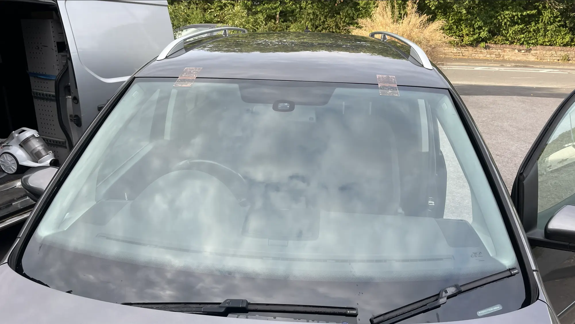 Replacement windscreen fitted to a van in Birmingham